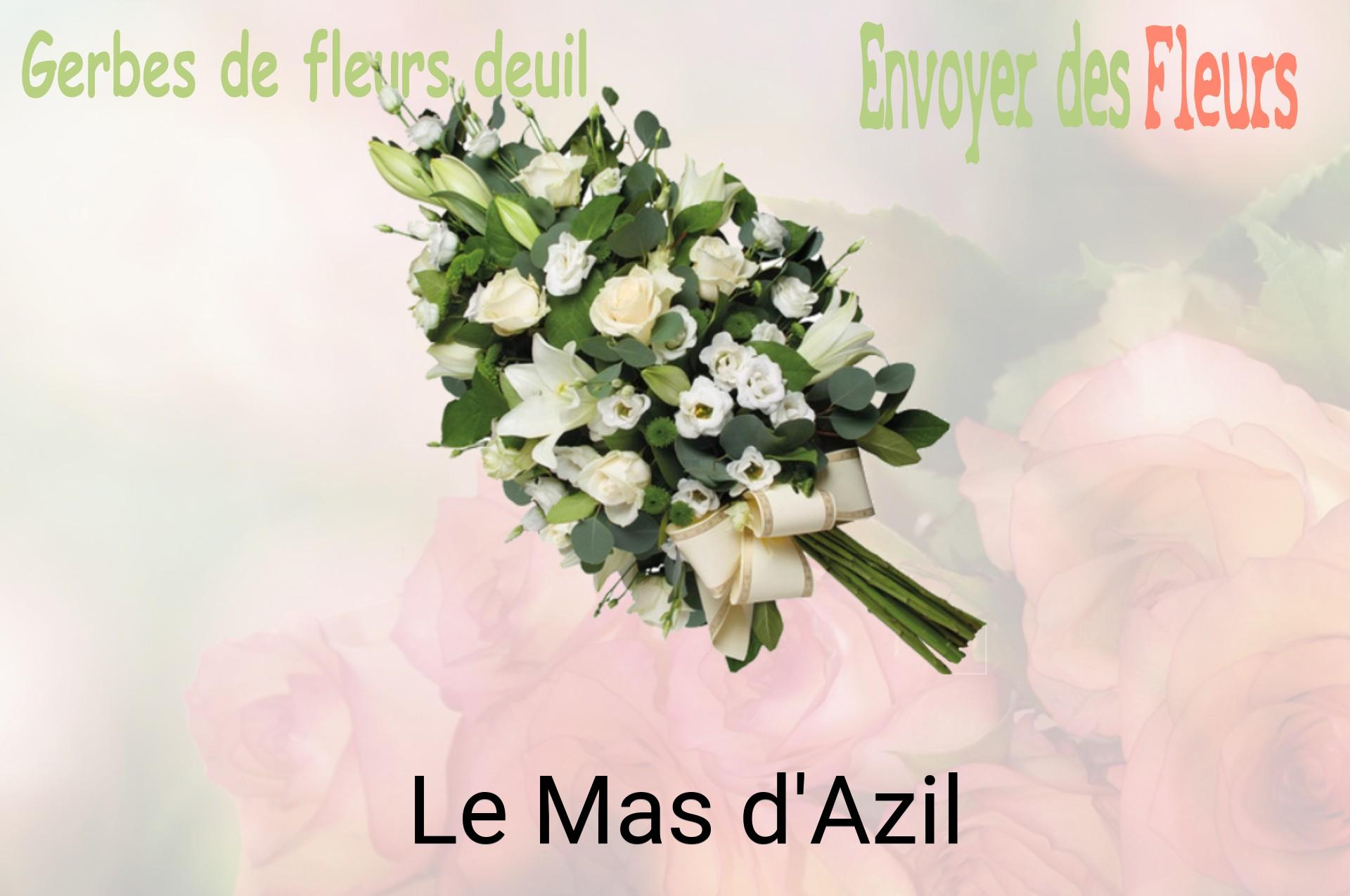 Gerbe de fleurs de deuil livrée à Le Mas-d'Azil
